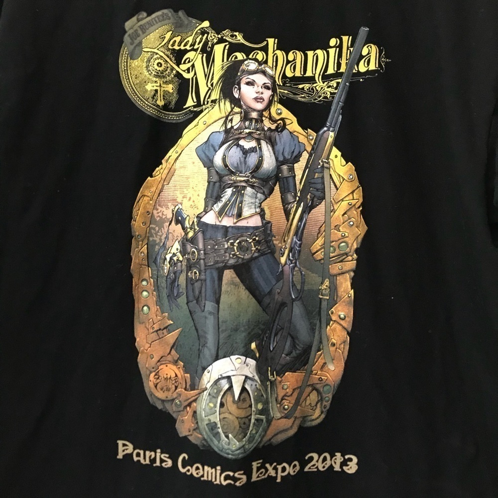 Men’s Black Shirt M Lady Mechanika Paris Expo
